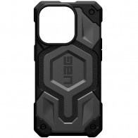 Чохол UAG Monarch Pro for Apple iPhone 15 Pro Max with MagSafe Leather (HC AA) Grey