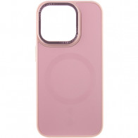 Чехол Apple iPhone 15 Pro TPU+Glass Sapphire Midnight with MagSafe - Pink Sand