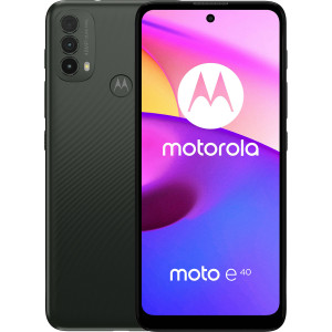 Смартфон Motorola E40 4/64GB Carbon Gray (PAVK0005)