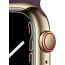 Apple Watch Series 7 GPS + LTE 45mm Gold Stainless Steel Case with Dark Cherry Sport Band (MKJF3/MKJX3), отзывы, цены | Фото 4
