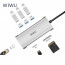 Адаптер Wiwu 631STR Type C 3*USB, Type c, RJ45, SD, micro SD Gray, отзывы, цены | Фото 3
