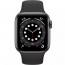 Apple Watch Series 6 GPS 40mm Spase Gray Aluminum Case with Black Sport Band (MG133), отзывы, цены | Фото 3