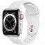 Apple Watch Series 6 GPS + LTE 40mm Silver Stainless Steel Case w. White Sport Band (M02U3/M06T3), отзывы, цены | Фото 2