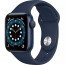 Apple Watch Series 6 GPS 44mm Blue Aluminum Case with Deep Navy Sport Band (M00J3), отзывы, цены | Фото 4