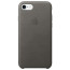 Чехол Apple iPhone 7 Leather Case Storm Gray (MMY12)