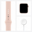 Apple Watch Series SE GPS 44mm Gold Aluminum Case with Pink Sand Sport Band (MYDR2), отзывы, цены | Фото 8