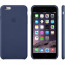 Чехол Apple iPhone 6 Plus Leather Case Midnight Blue (MGQV2)