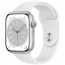 Apple Watch Series 8 GPS + Cellular 45mm Silver Aluminum Case with White Sport Band (MP4J3), отзывы, цены | Фото 2