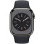 Apple Watch Series 8 GPS + Cellular 41mm Graphite S. Steel Case w. Midnight Sport Band (MNJJ3), отзывы, цены | Фото 4
