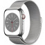 Apple Watch Series 8 GPS + Cellular 45mm Silver S. Steel Case w. Milanese Loop Silver (MNKG3/MNKJ3), отзывы, цены | Фото 4